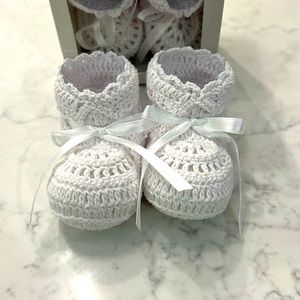 Crochet Knit Baby Booties